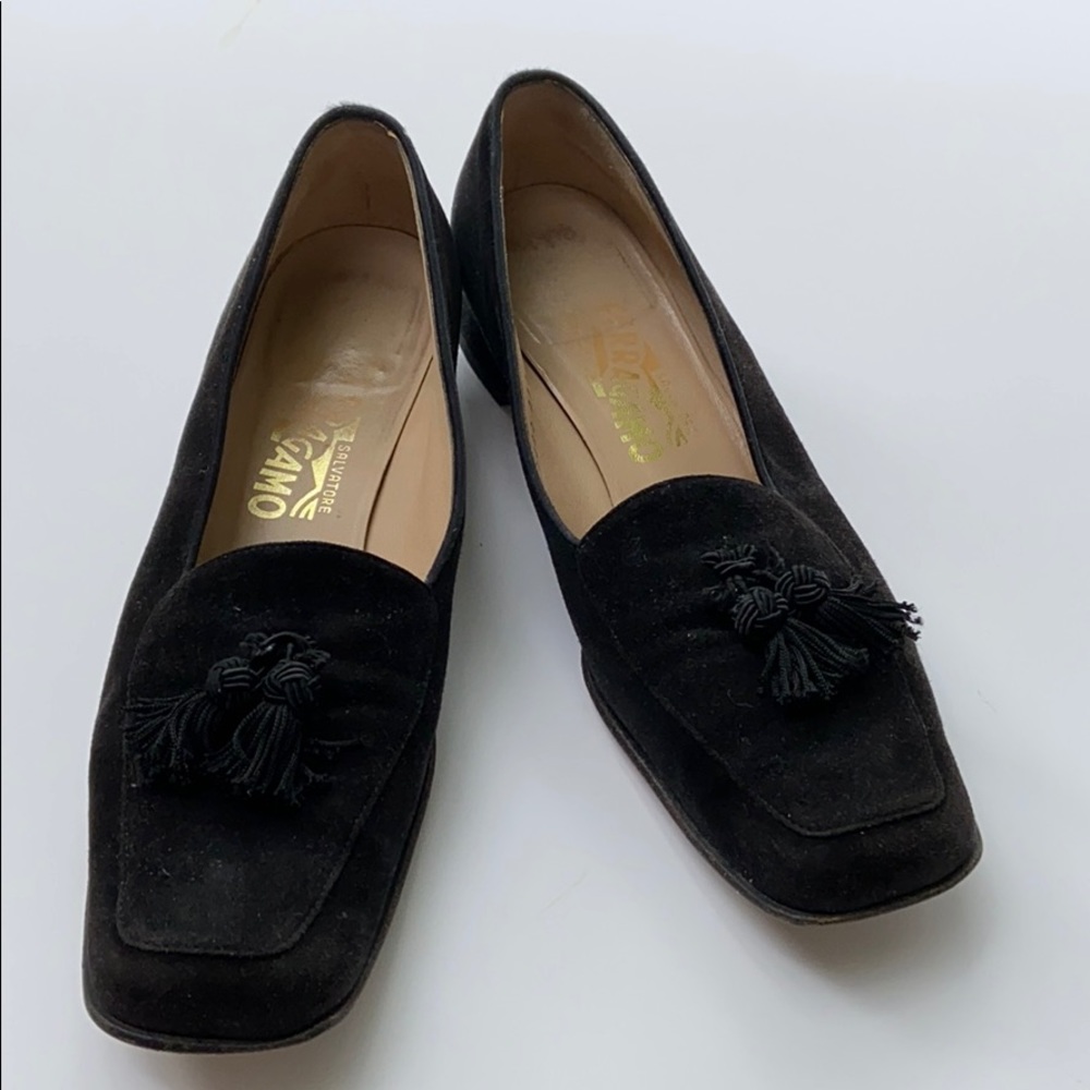 Black suede Loafers